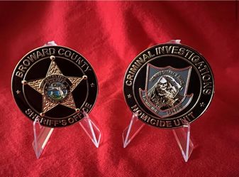 Broward Sheriff’s Office Homicide challenge coin