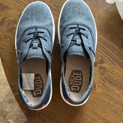 Hey Dudes Navy Shoes.    Brand New
