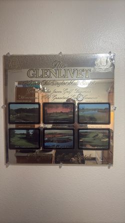 Glenlivet mirror with 6 signature holes for PGA