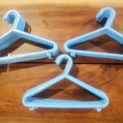 Matching Blue Kid Size Hangers - 56