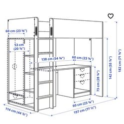 Twin Loft Bed With Desk