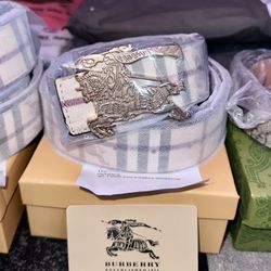 Reversible Burberry Belt 