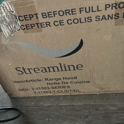 Brand new range hood