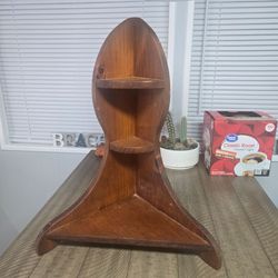 Hand crafted wooden shelf