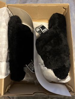 Black Ugg Slides Size 8women