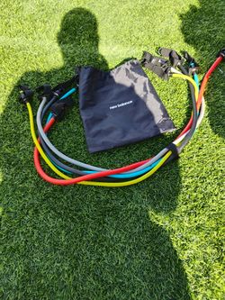 NEW BALANCE RESISTANCE BANDS RESISTANCE CIRCLE AND FIGURE 5 BAND W/ MANUAL