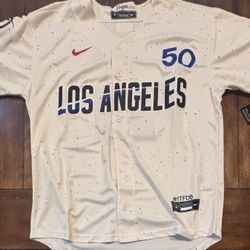 Mookie Betts Los Angeles Dodgers #50 City Connect Jersey Adult Large 