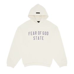 Fear of god essential hoodie “shell” cream color