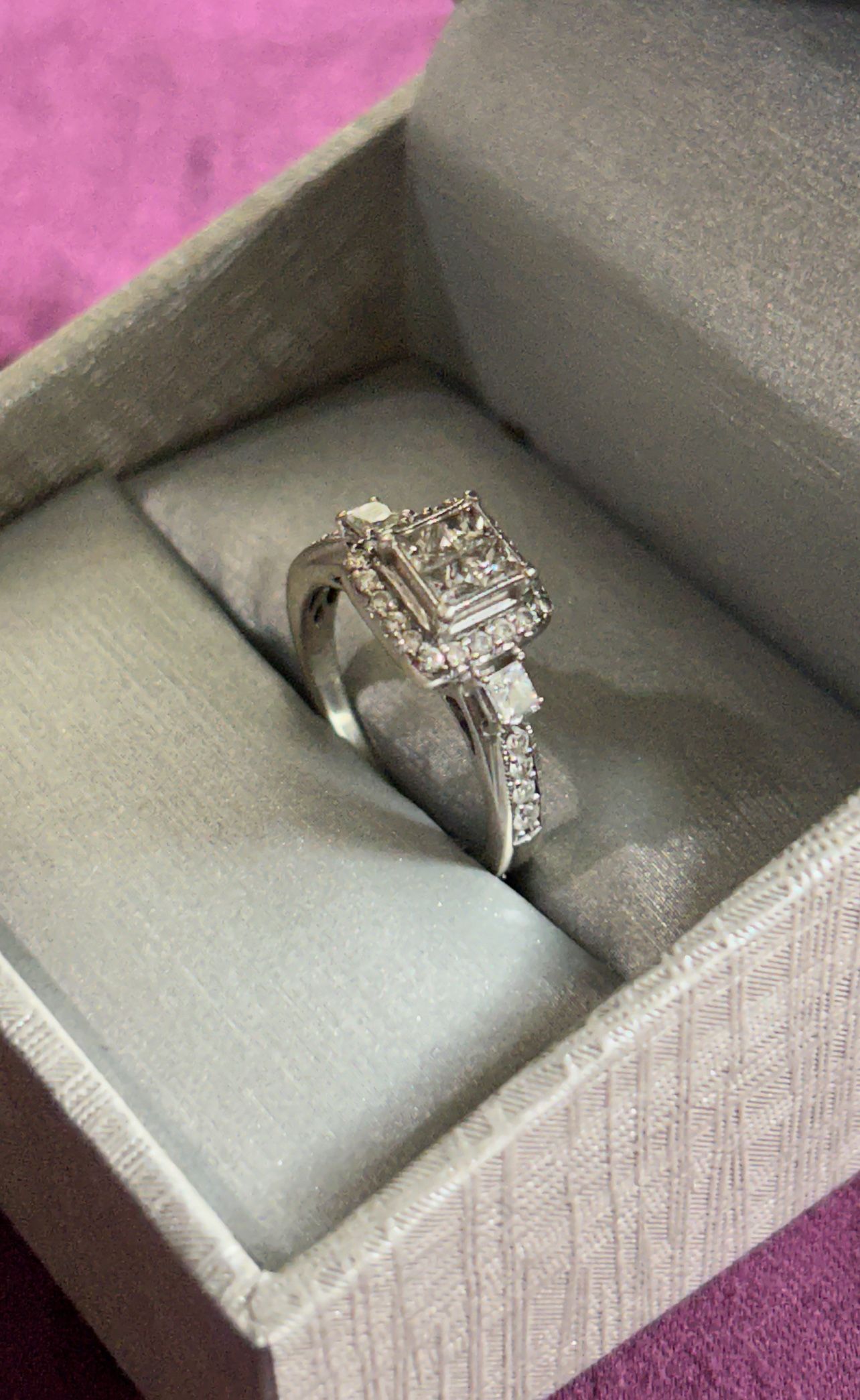 1 CT Quad Princess-Cut Diamond Ring