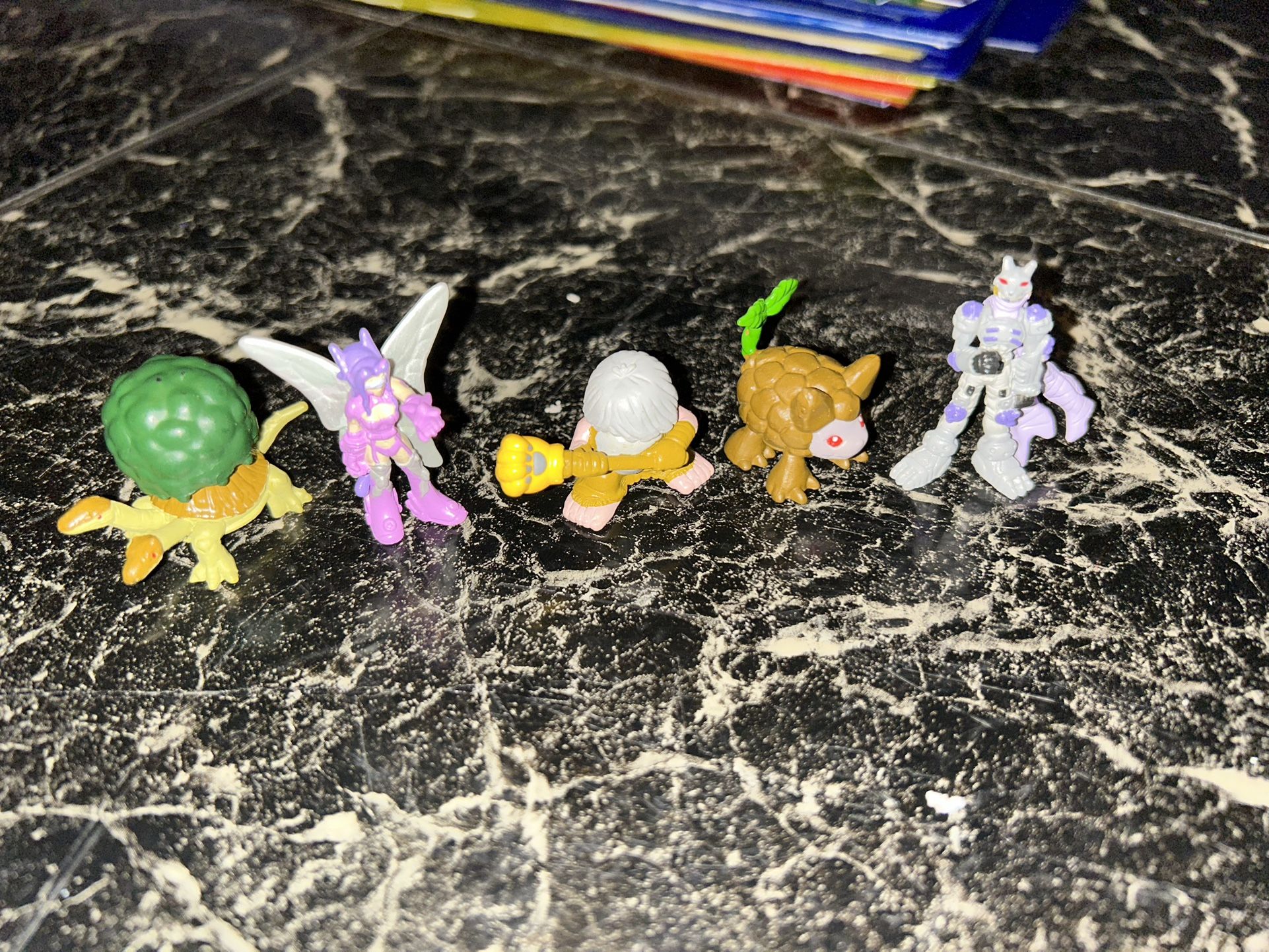 Very Rare!!! Vintage 2002 Digimon Season 4 Mini Figures Set #48 ( Complete Set)