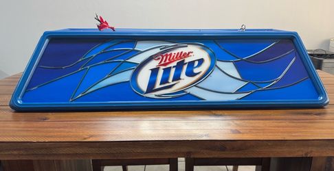 Vintage Miller Lite Pool Table Light