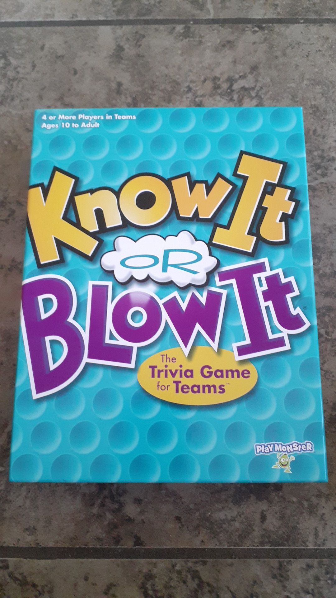 Know it or blow it trivia game by play monster