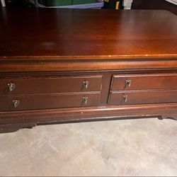 Solid Wood Storage Coffee Table