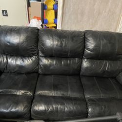 Black Leather Couch