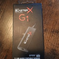 Creative Sound BlasterX G1 7.1 Portable USB DAC & Sound Card -  OBO