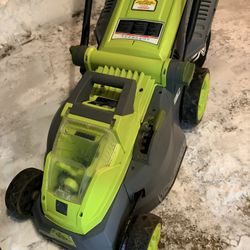 Sun Joe Cordless Lawn Mower with Battery and Charger Included