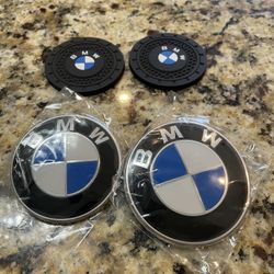 BMW EMBLEMS HOOD X5 X6 And Cup Mat 