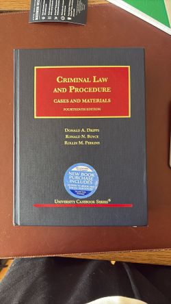 Criminal law And procedures 14th Ed