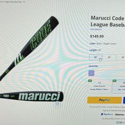 Marucci Code Usssa Baseball Bat
