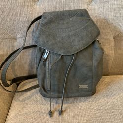 Roxy Black Suede Backpack Purse