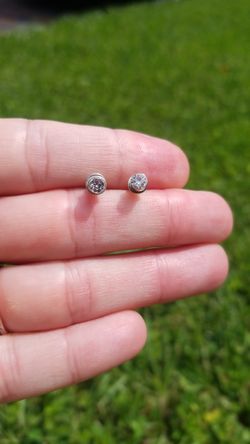CZ stud earrings