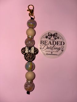 Handmade Minnie Mouse Keychain