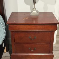 2 Night Stands And A Bed Frame