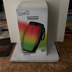 Supersonic Bluetooth Speaker With A Rainbow Light On