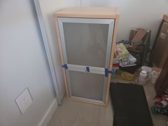 Ikea effektiv cabinet with glass doors