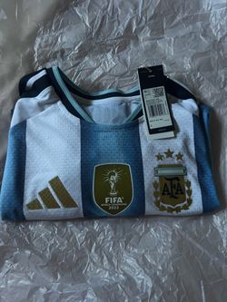 Brand New Adidas Argentina Home Authentic Long Sleeve Jersey Slim Fit Size Large