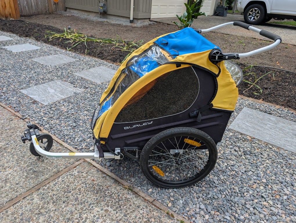 2 Seat Burley Bike Trailer/ Stroller