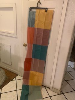 Multicolor Geometric Curtain Panel – Colorful Home Decor