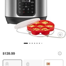 Insta pot six quart9 In One cooking functions