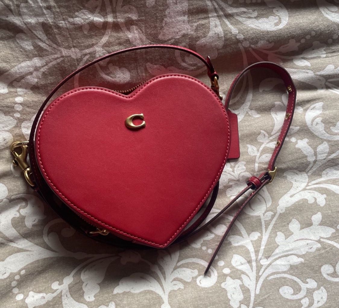 Authentic Coach Heart Purse