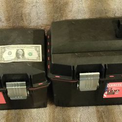 2 Brand NEW Craftsman Tool Boxes (28" & 23") Plastic 