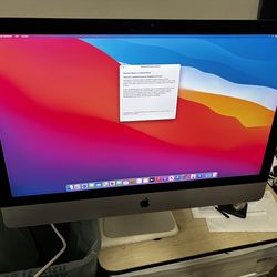 27” Apple(5K Retina) iMac 17,1(Late 2015) – 3.2GHz Intel i5, 8GB RAM, AMD Radeon 2GB, 1TB HHD, MacOS Big Sur(No Keyboard/No Mouse) – Outstanding Condi