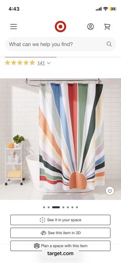 Multicolored Shower Curtain