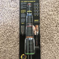 Klein Tools 9 In 1 Impact Flip Socket Set