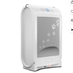 EyeVac Pet EVPET-PW 6.5 Qt Stationary Touchless Vacuum,
White w/ Paw Prints