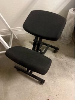 Adjustable Ergonomic Kneeling Chair – Black Posture Office Chair