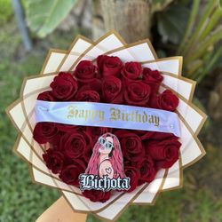 25 Roses Ramo Buchon