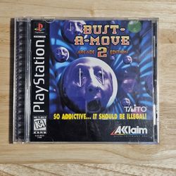 Bust-A-Move 2: Arcade Edition Sony PlayStation 1 PS1 Video Game CIB With Manual