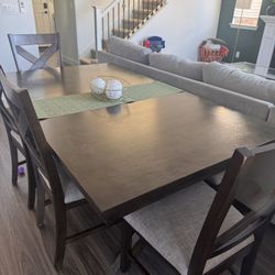 Dining table set With 4 Chairs And Bench 