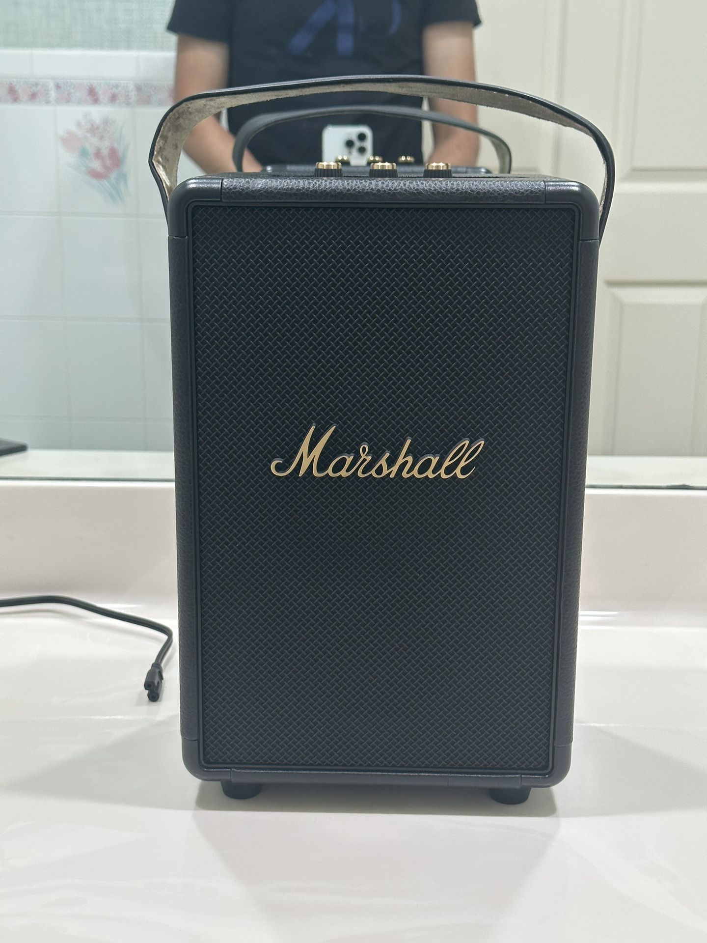 Marshall Tufton Portable Bluetooth Speaker - Black & Brass