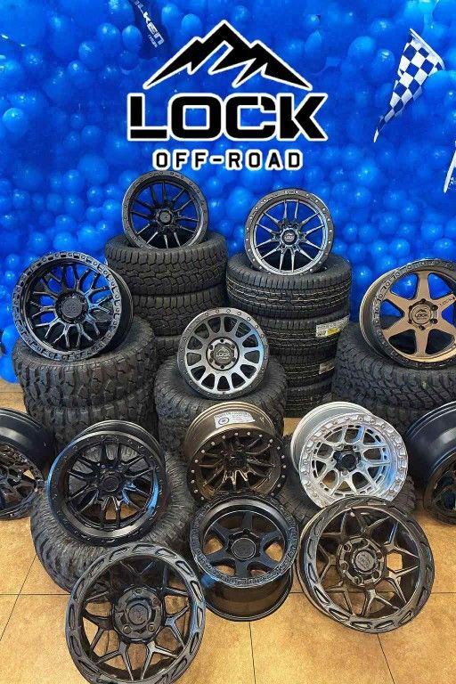 Rines 17" 6x139 6x135 Lock Offroad Con Llantas 265 70 17 AT