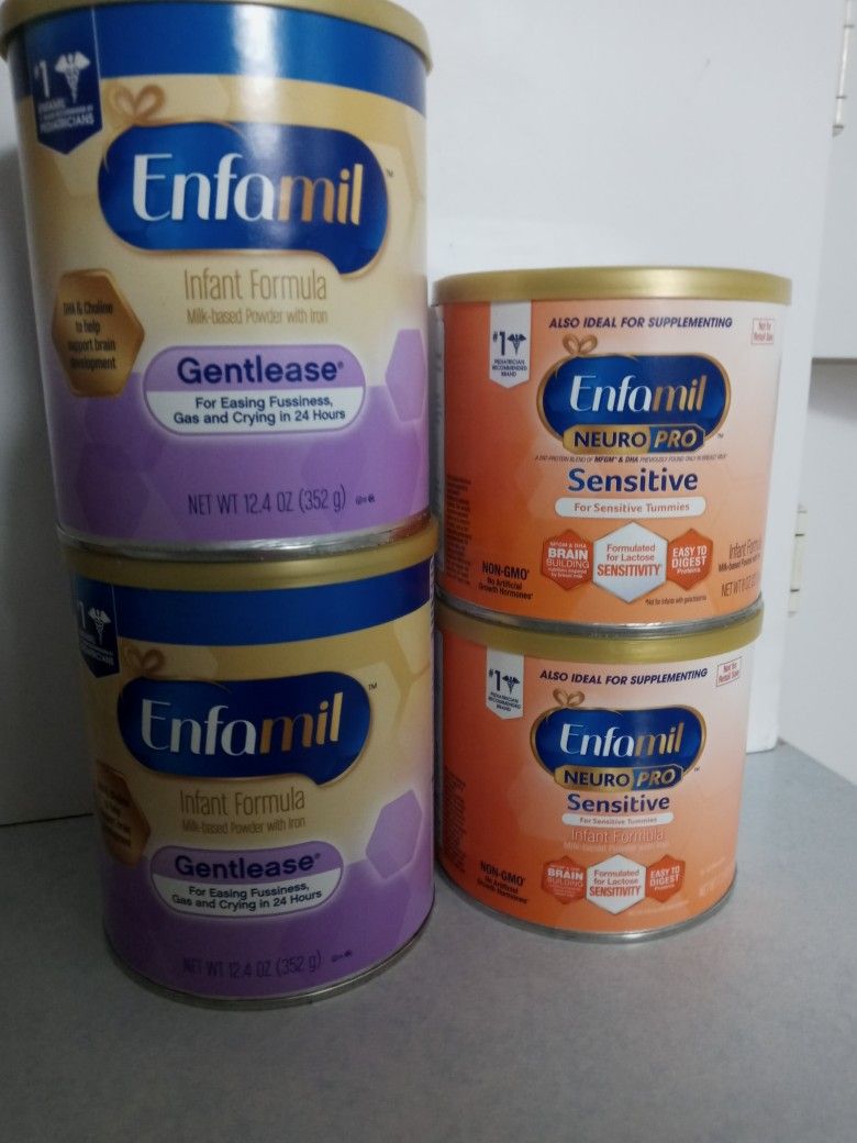 Enfamil Gentlease & Neuropro Sensitive Baby Food Formula Can