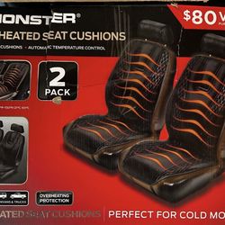 Monster Automatic Heated Car Seat Cushion 2-Pack 