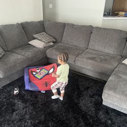 Comfy Grey Sectional 