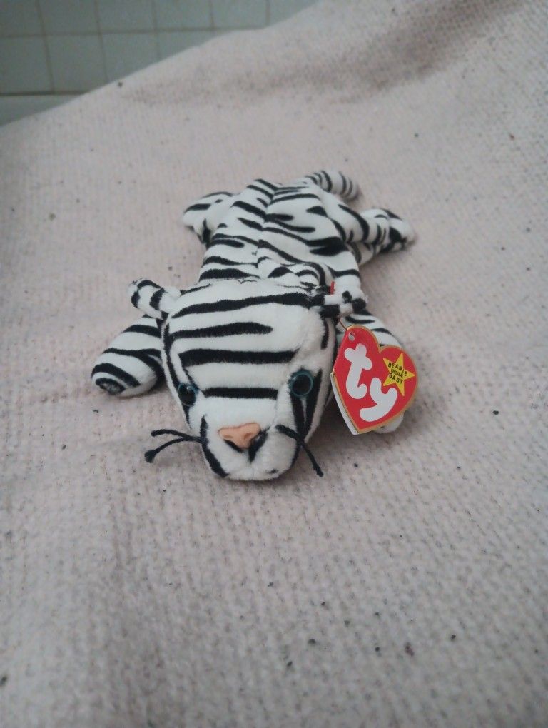 TY Beanie Baby: Blizzard the White Tiger