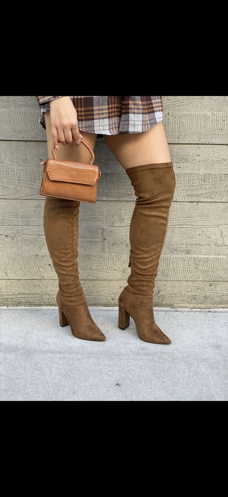 Fall Boots Stretch Suede